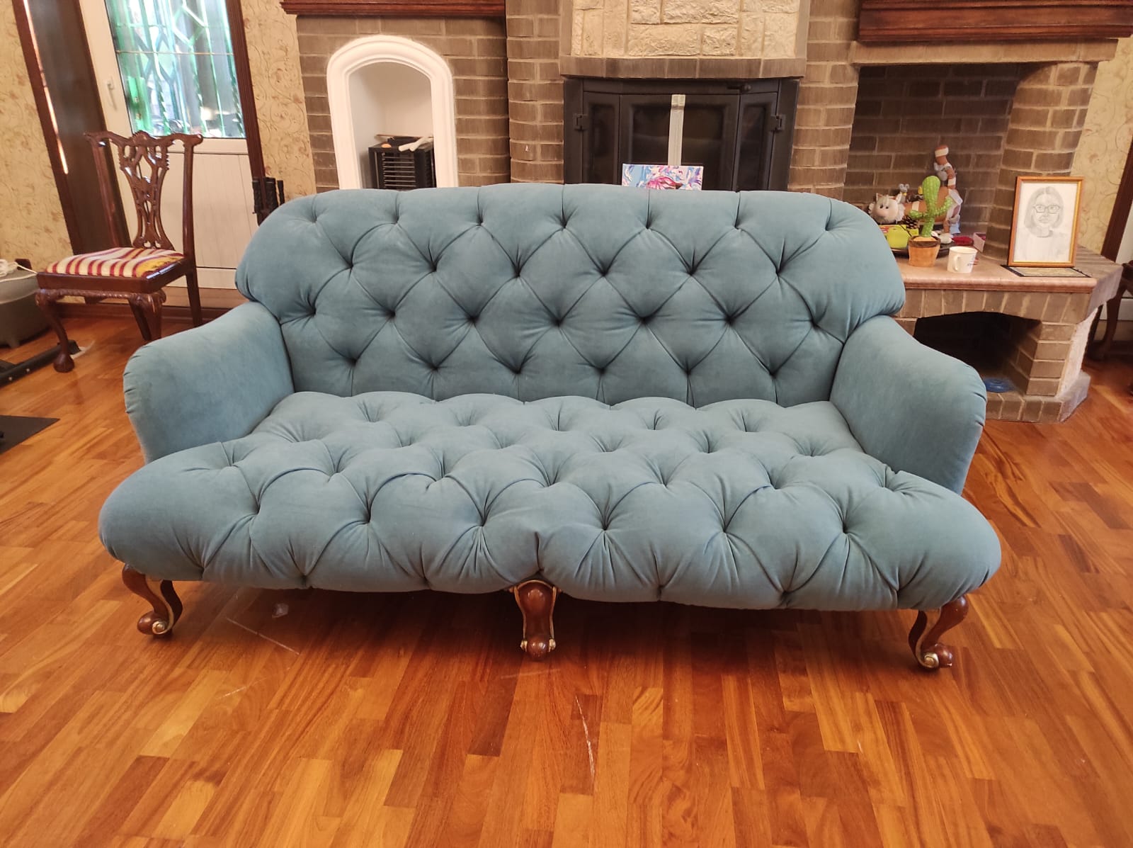 Перетяжка дивана. Куровское